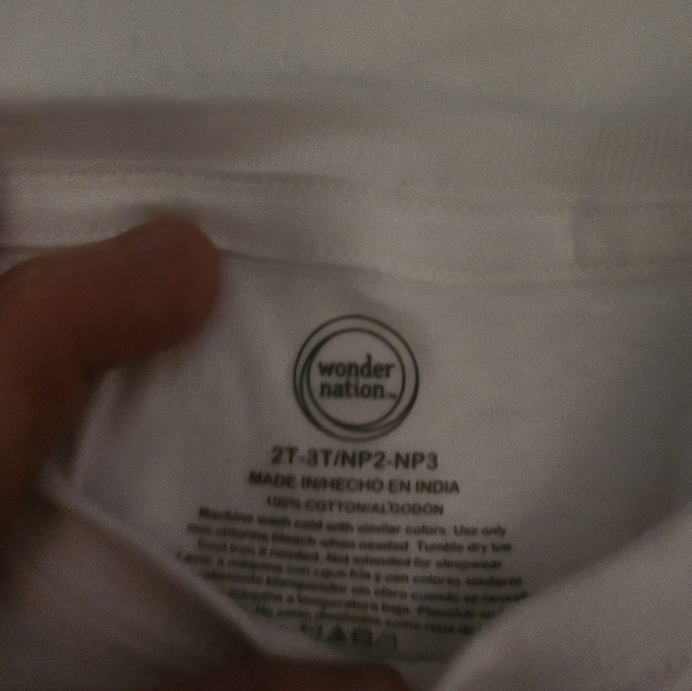Wonder Nation Classic White Tee